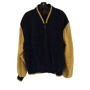 The Sharper Mac Men's Leather Bomber Jacket Size XL